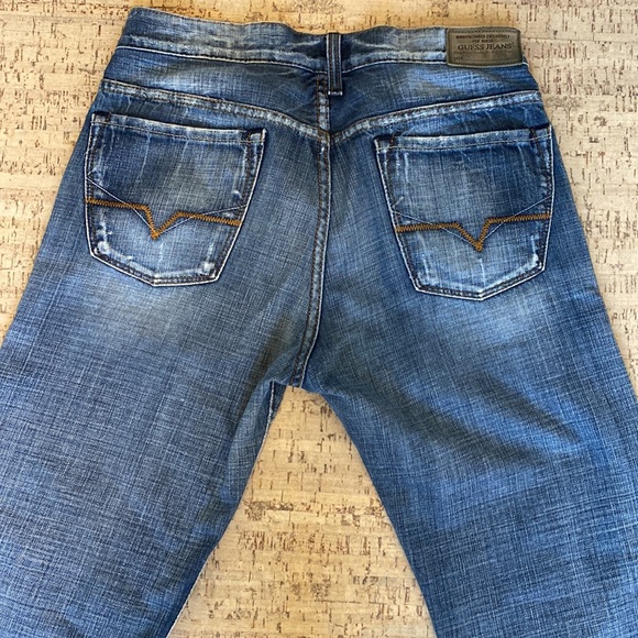 Men’s Guess cliff bootcut jeans W30 L32 - Picture 3 of 8